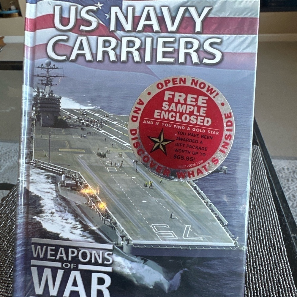 3/$25 Weapons of War: US Navy Carriers Sealed DVD + Book | Military History